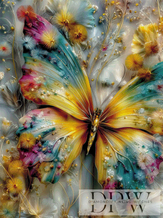Lichtschmetterling 2 by CleoDora 75x100cm mit 300 Farben DPW-6524