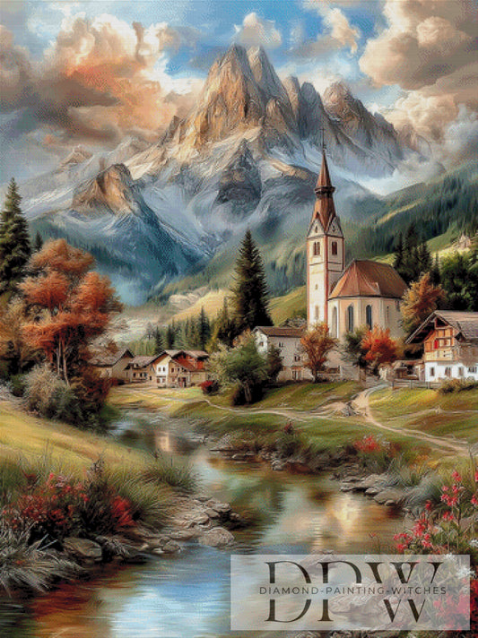 Das Tal der warmen Schatten by CleoDora 90x120cm mit 250 Farben DPW-6526