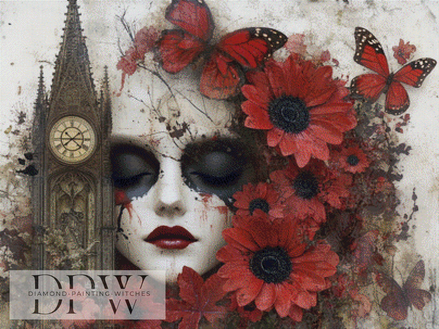 Timeless Shadow by Guardian Angel ,100x75cm mit 115 Farben DPW-652