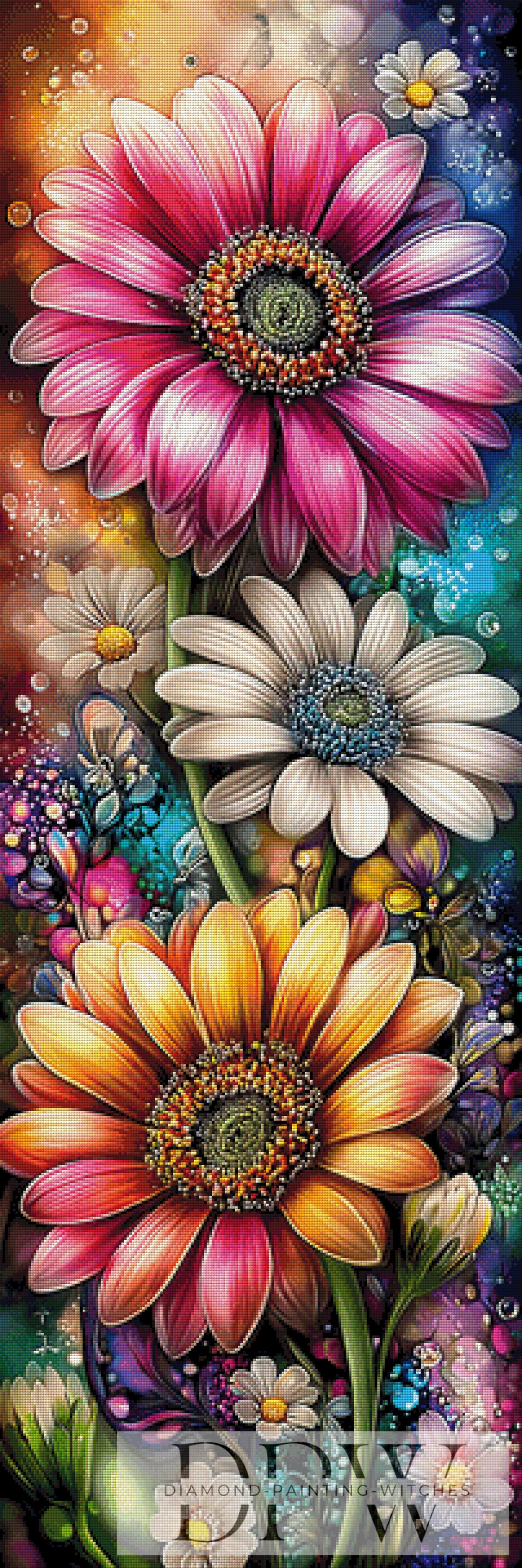 Blumenstrahlen by theA.art mit 400 Farben