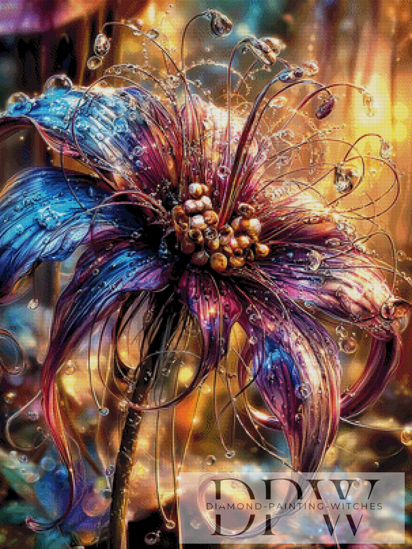Zauberblume by CleoDora 75x100cm mit 350 Farben DPW-6558