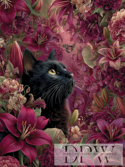 Wächterin der roten Blüten by CleoDora 75x100cm mit 170 Farben DPW-6559