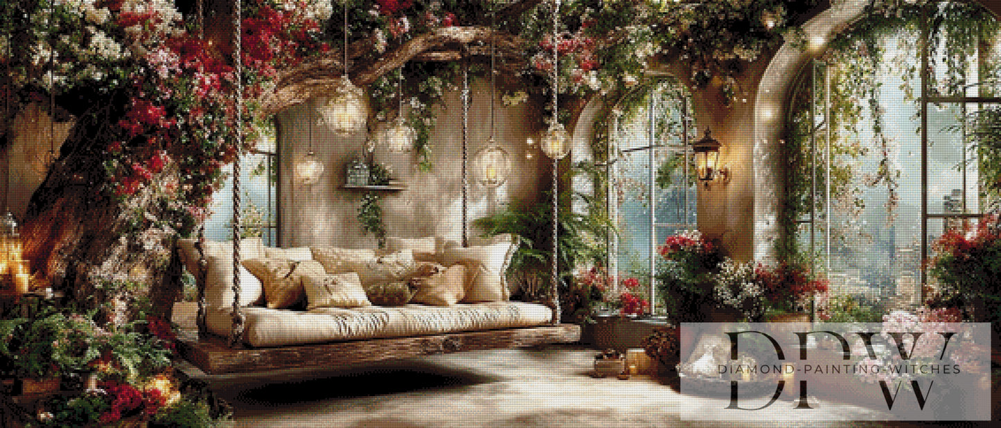 Im Duft der hängenden Blüten by CleoDora 140x60cm mit 200 Farben DPW-6560