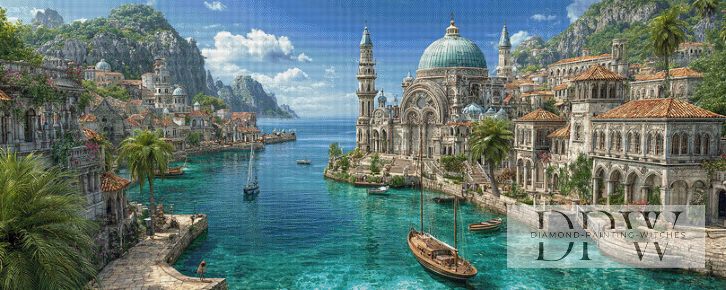 Traumhafen by Elly_A.I 200x80cm mit 260 Farben DPW-6572