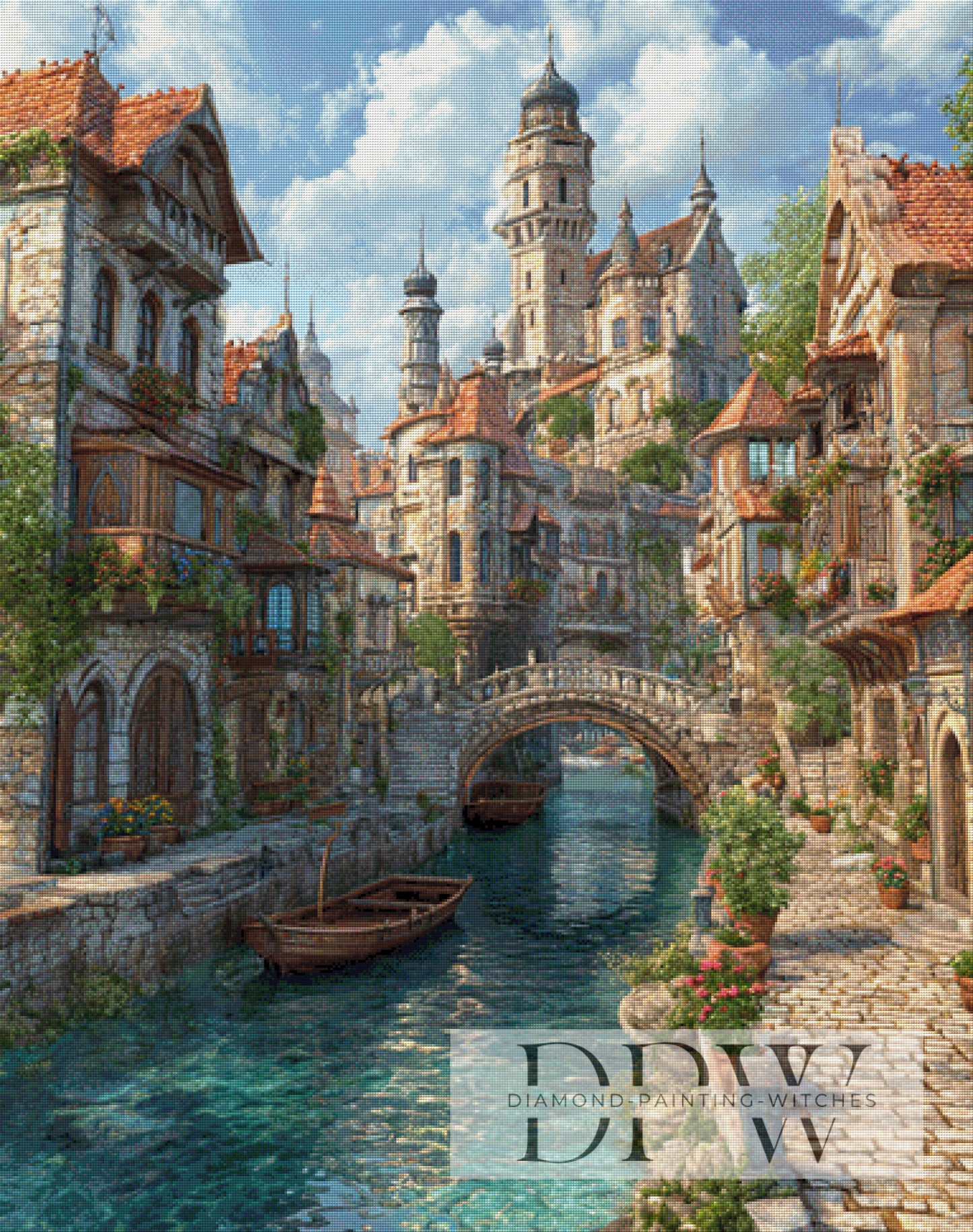 Turmhafen by Elly_A.I 95x120cm mit 270 Farben DPW-6576