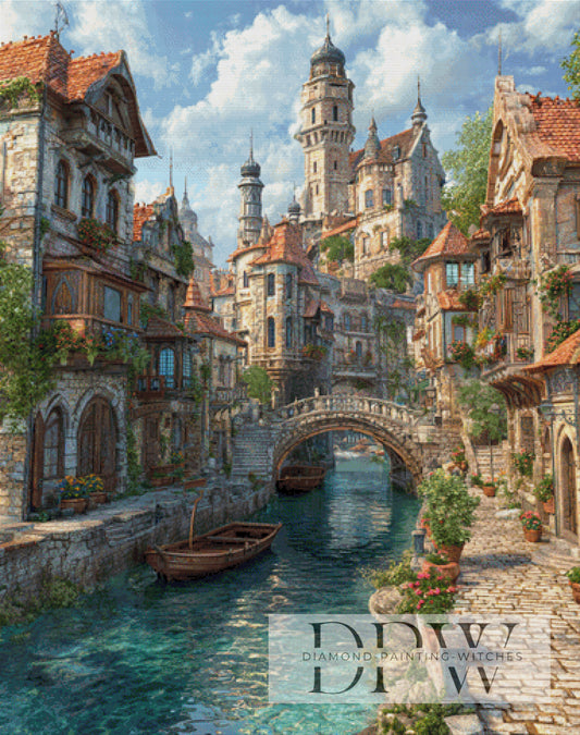 Turmhafen by Elly_A.I 95x120cm mit 270 Farben DPW-6576