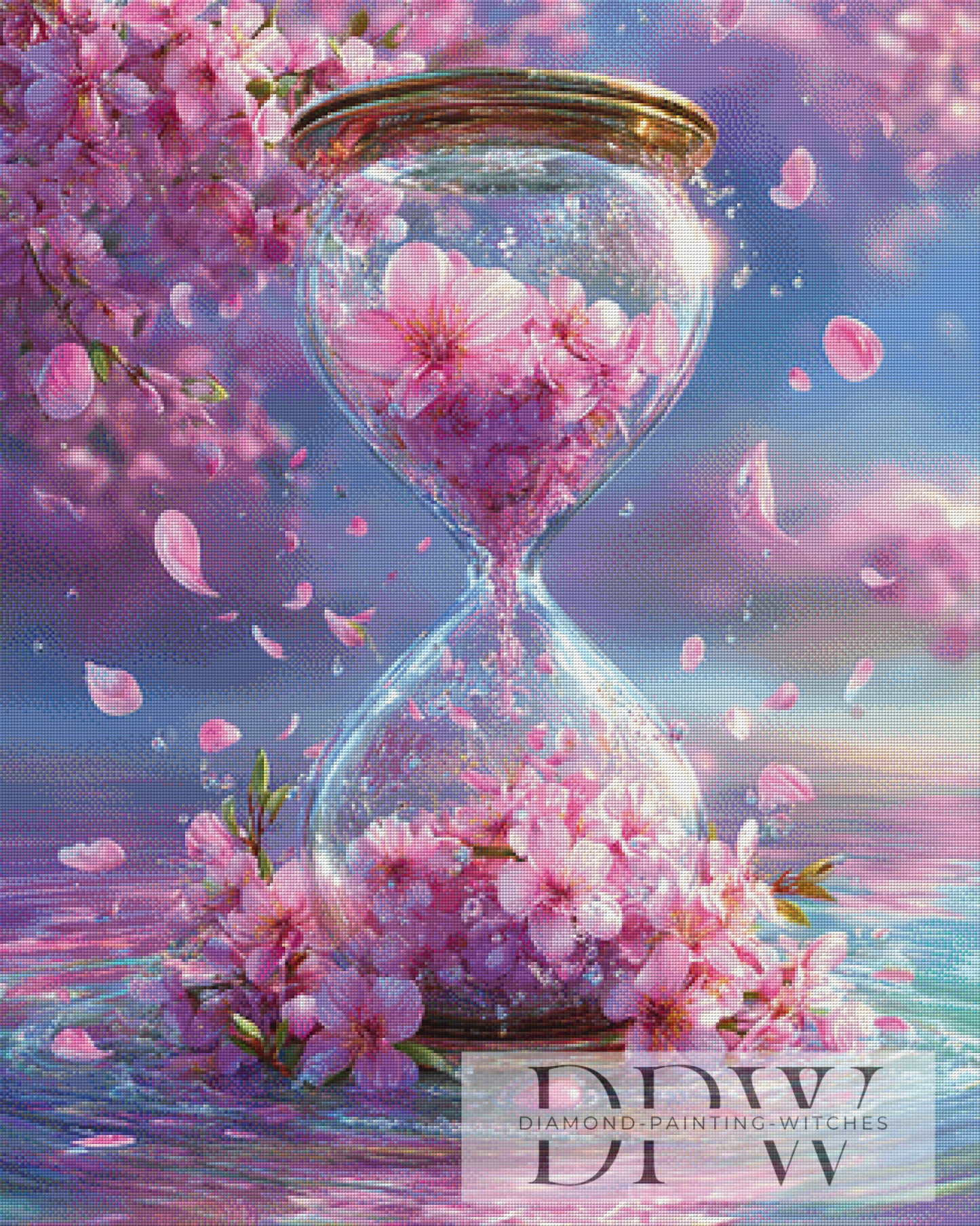 Sanduhr des Frühlings by Elly_A.I 80x100cm mit 300 Farben DPW-6586