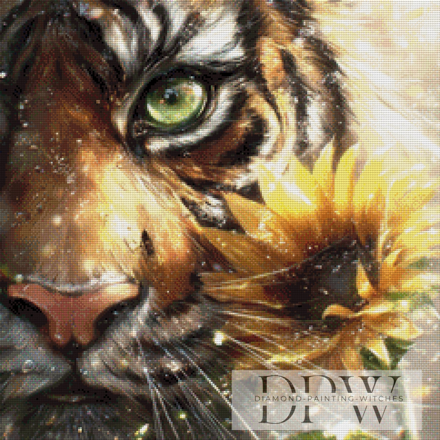 Im Blick der Sonne by CleoDora 60x60cm mit 170 Farben DPW-6592