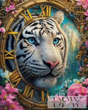 Tiger der Zeit by Elly_A.I  mit 370 Farben **SOFORTKAUF** ECKIGE Steine