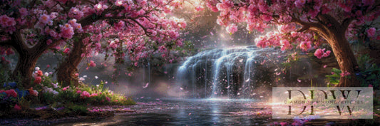 Wo Wasser den Frühling küsst by ellufija 150x50cm mit 270 Farben DPW-6618