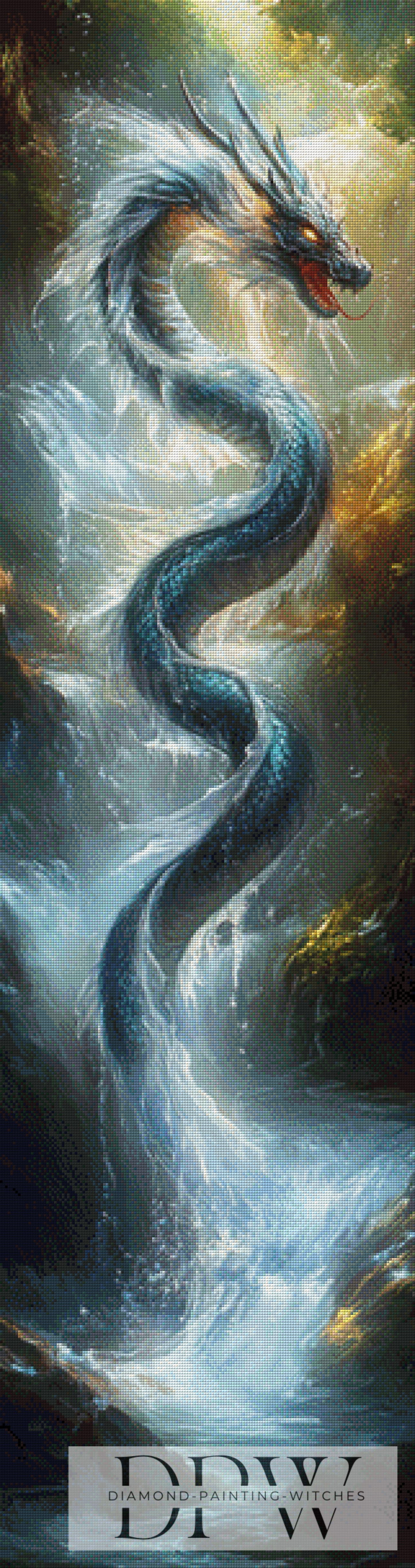 Black Dragon Snake by Pixxel Pics 40x150cm mit 190 Farben DPW-661