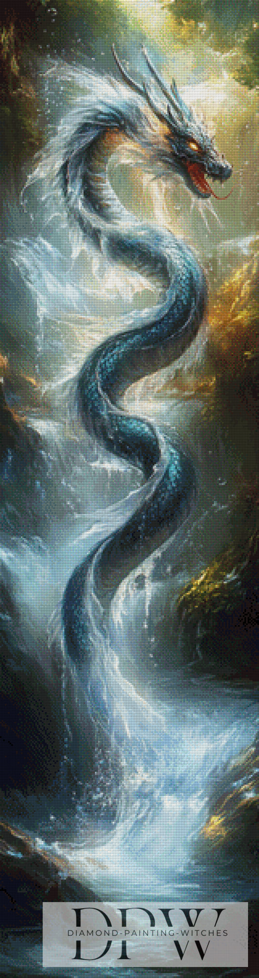 Black Dragon Snake by Pixxel Pics 40x150cm mit 190 Farben DPW-661