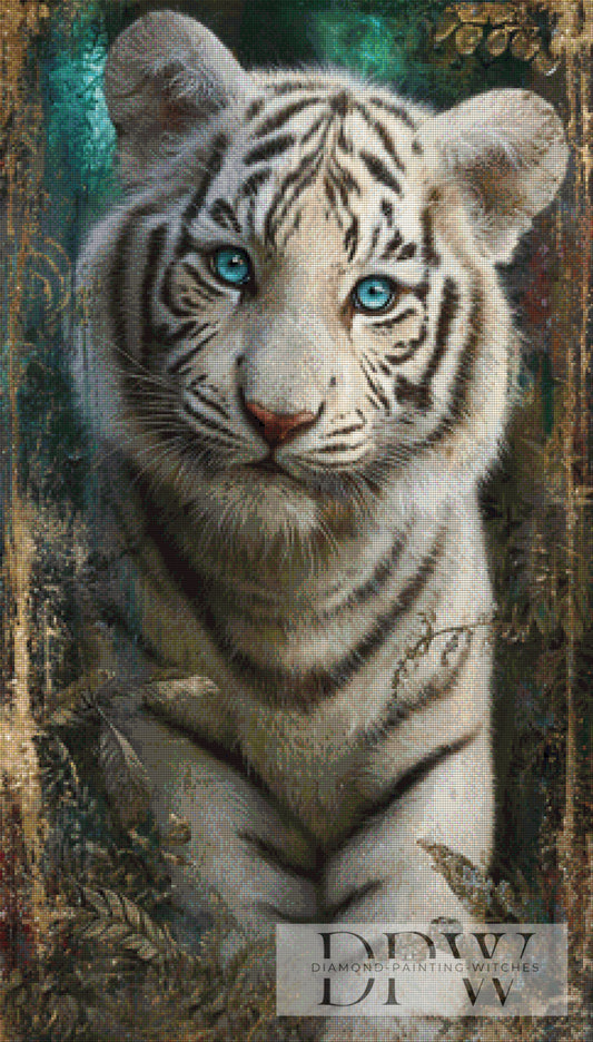 Der Atem des jungen Tigers by Elly_A.I. 60x105cm mit 150 Farben DPW-6623