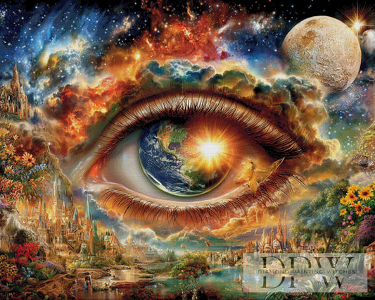 Im Auge der Erde by QN 125x100cm mit 350 Farben DPW-6633