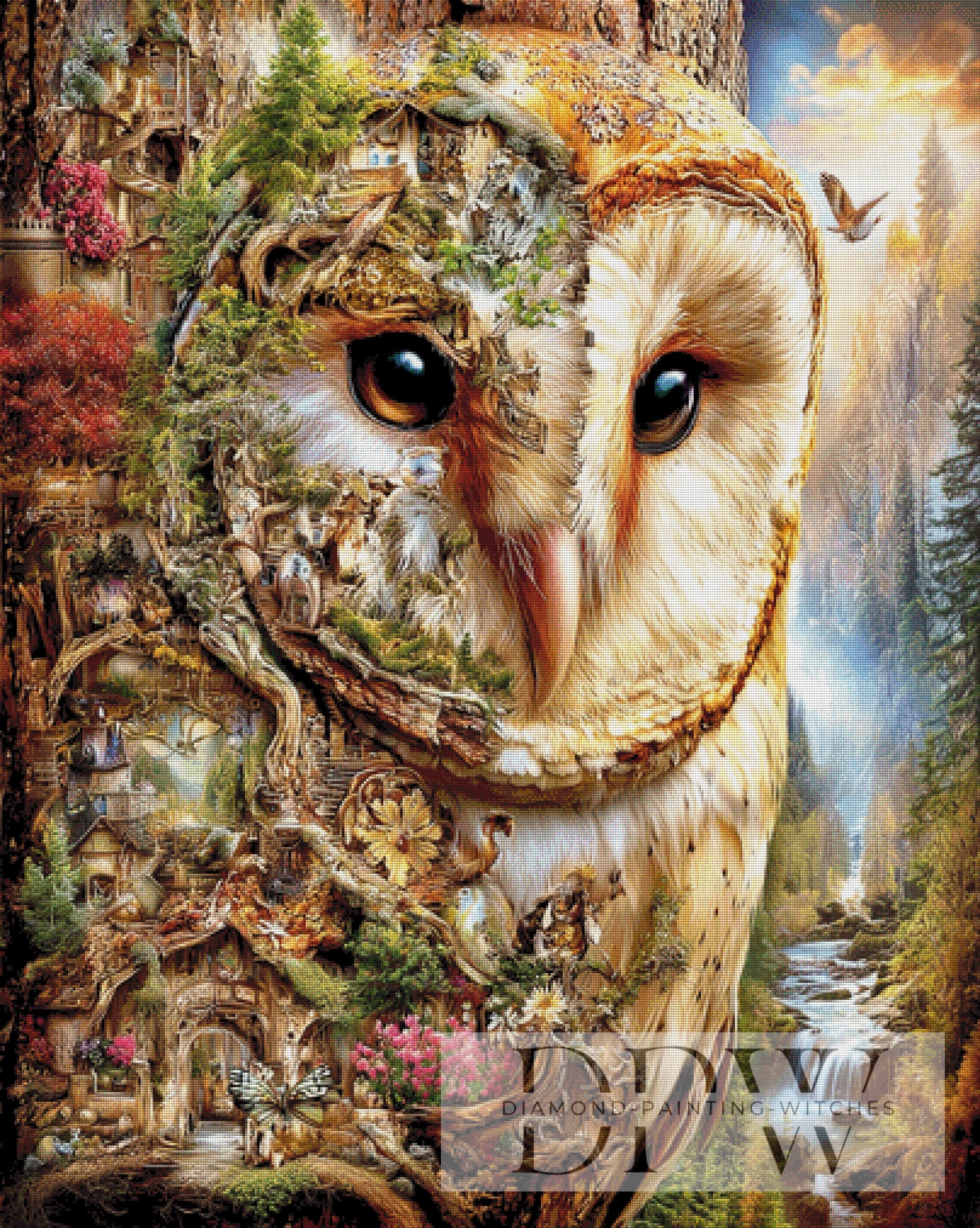 Im Gesicht des alten Waldes by QN 100x125cm mit 270 Farben DPW-6640