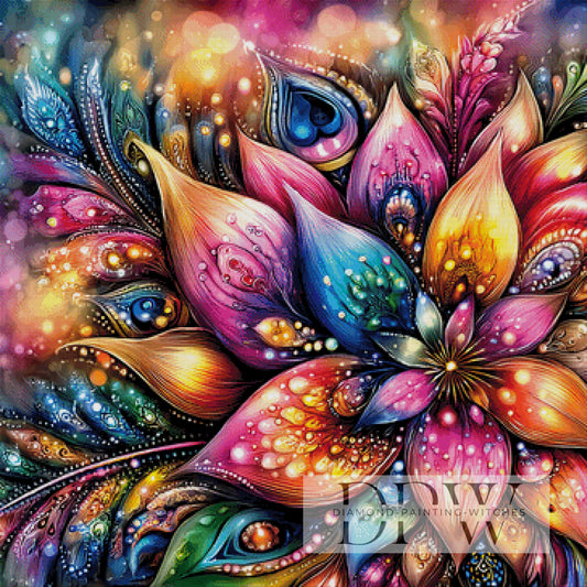 Prismablüte by theA.art 90x90cm mit 447 Farben DPW-6684