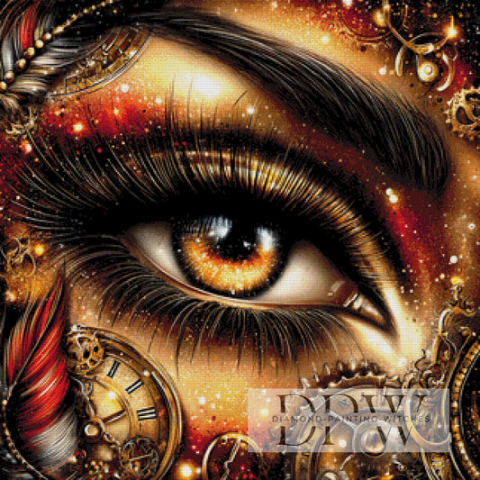 Zeit im Blick by theA.art 80x80cm mit 190 Farben DPW-6687