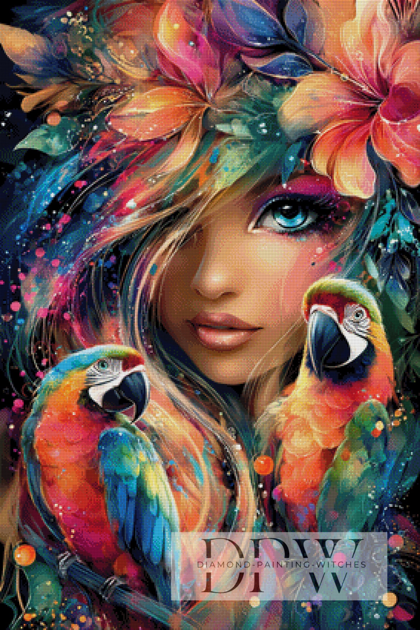 Im Blick des Tropenwinds by theA.art 70x105cm mit 370 Farben DPW-6697