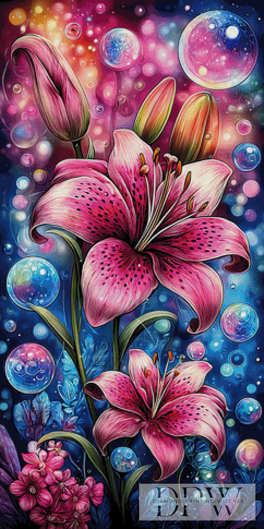 Lilienzeit by theA.art 60x120cm mit 370 Farben DPW-6707