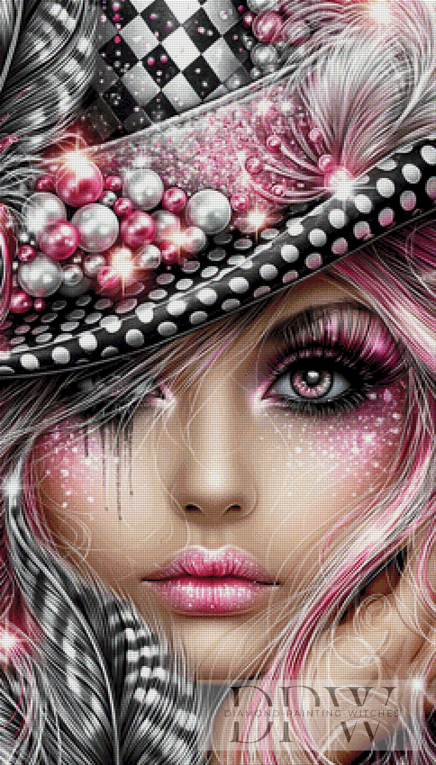 Glitzerdiva by theA.art 60x105cm mit 180 Farben DPW-6710