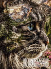 Katzenblick im Bergland by CleoDora mit 190 Farben