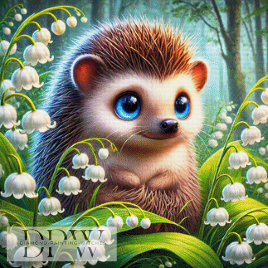 Igelchen im Mai by CreatiVart ,80x80cm mit 320 Farben DPW-680