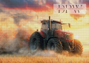 Traktor auf dem Feld by Elly_A.I. mit 200 Farben