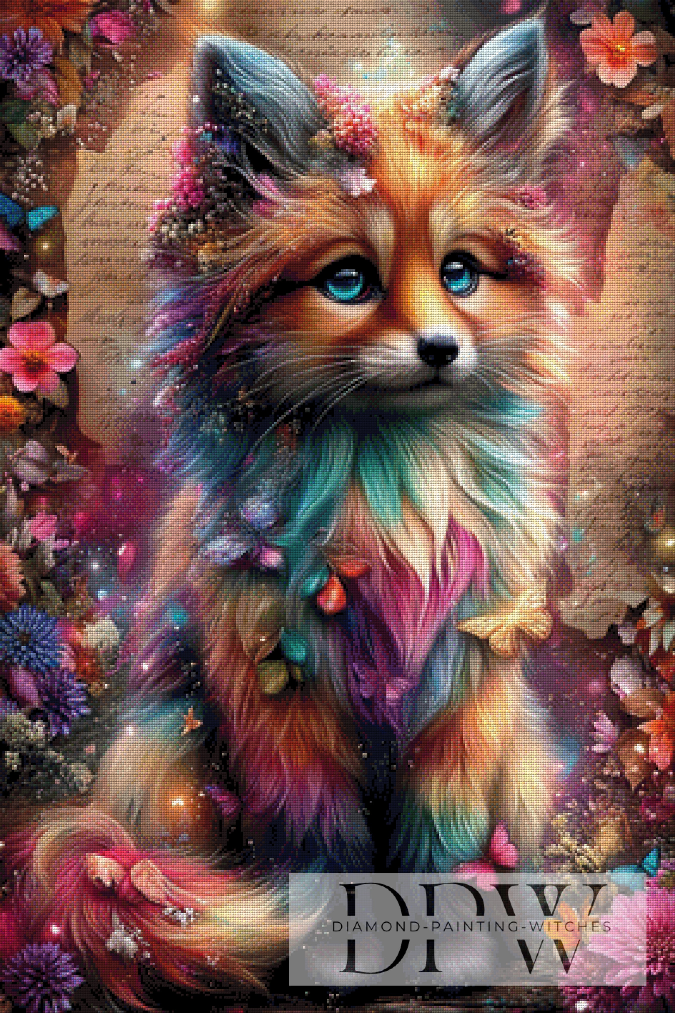 Vintage Original - Regenbogen Fuchs by ellufija mit 330 Farben