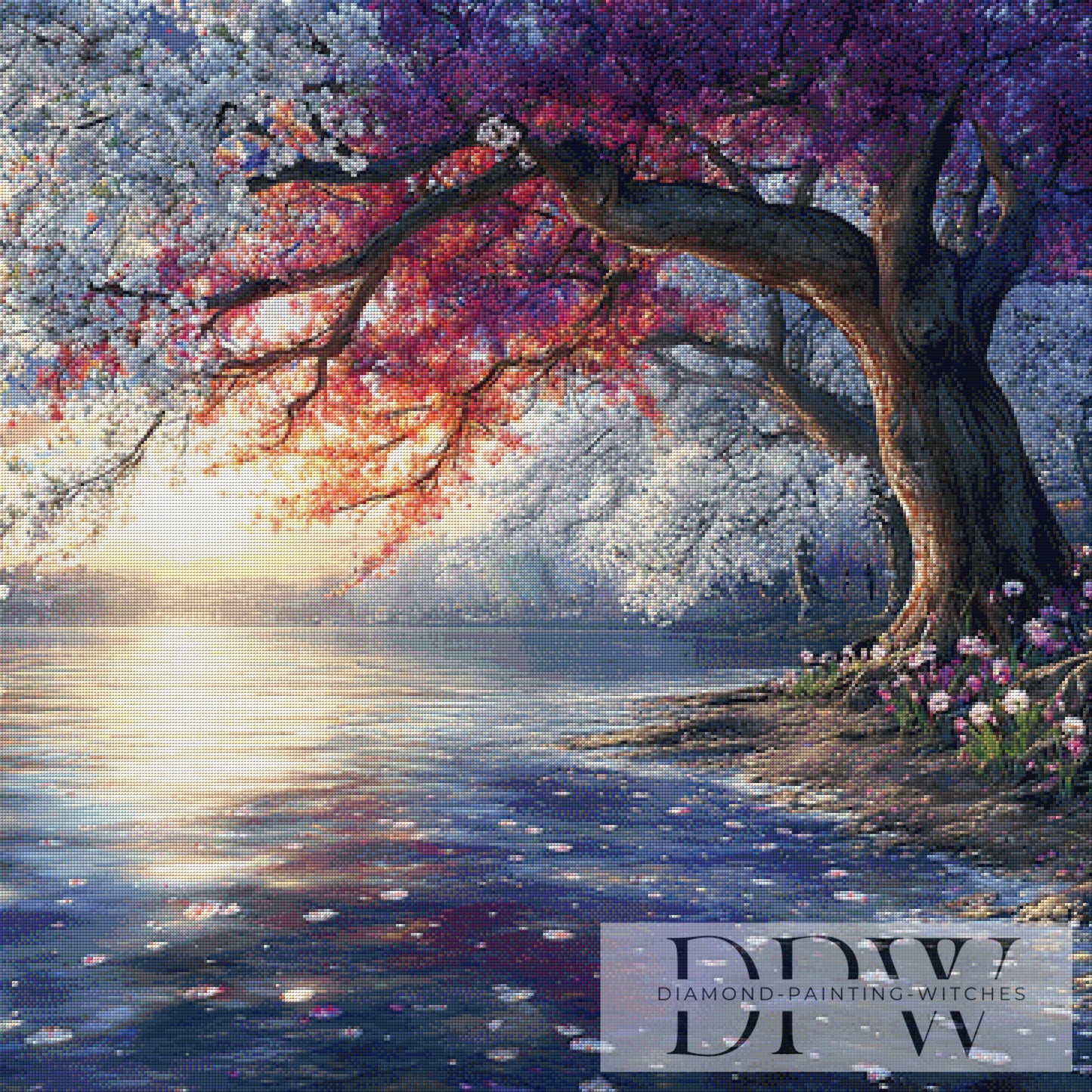 Lichtbaum by ellufija 90x90cm mit 250 Farben DPW-6997