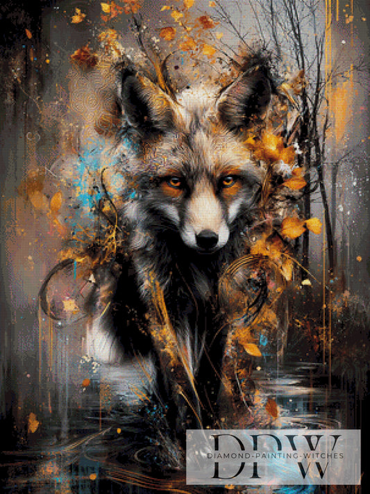 Herbstfuchs by Elly_A.I 75x100cm mit 210 Farben DPW-700