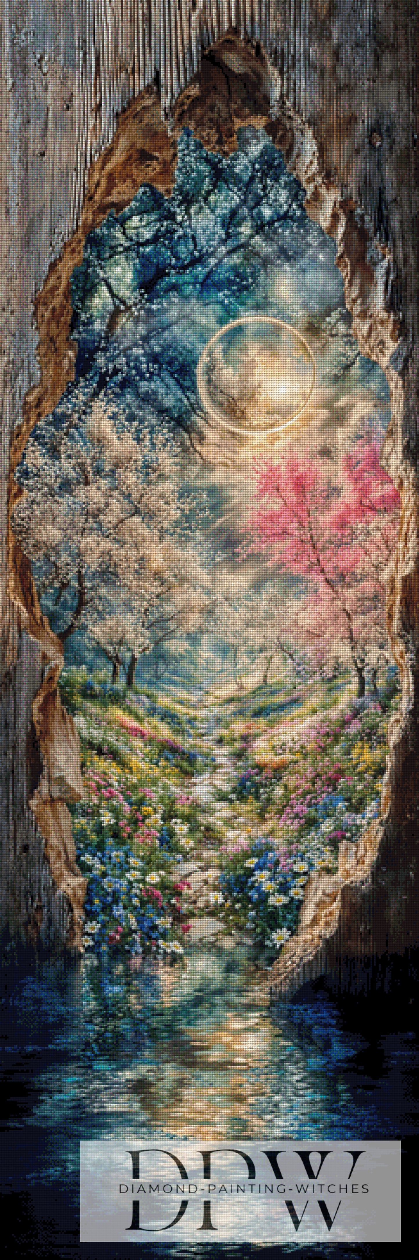 Spring in a hole by Pixxel Pics 60x180cm mit 260 Farben DPW-701