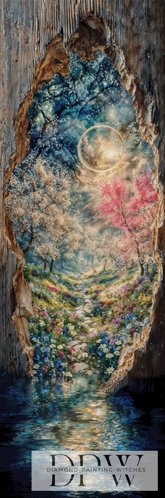 Spring in a hole by Pixxel Pics 60x180cm mit 260 Farben DPW-701