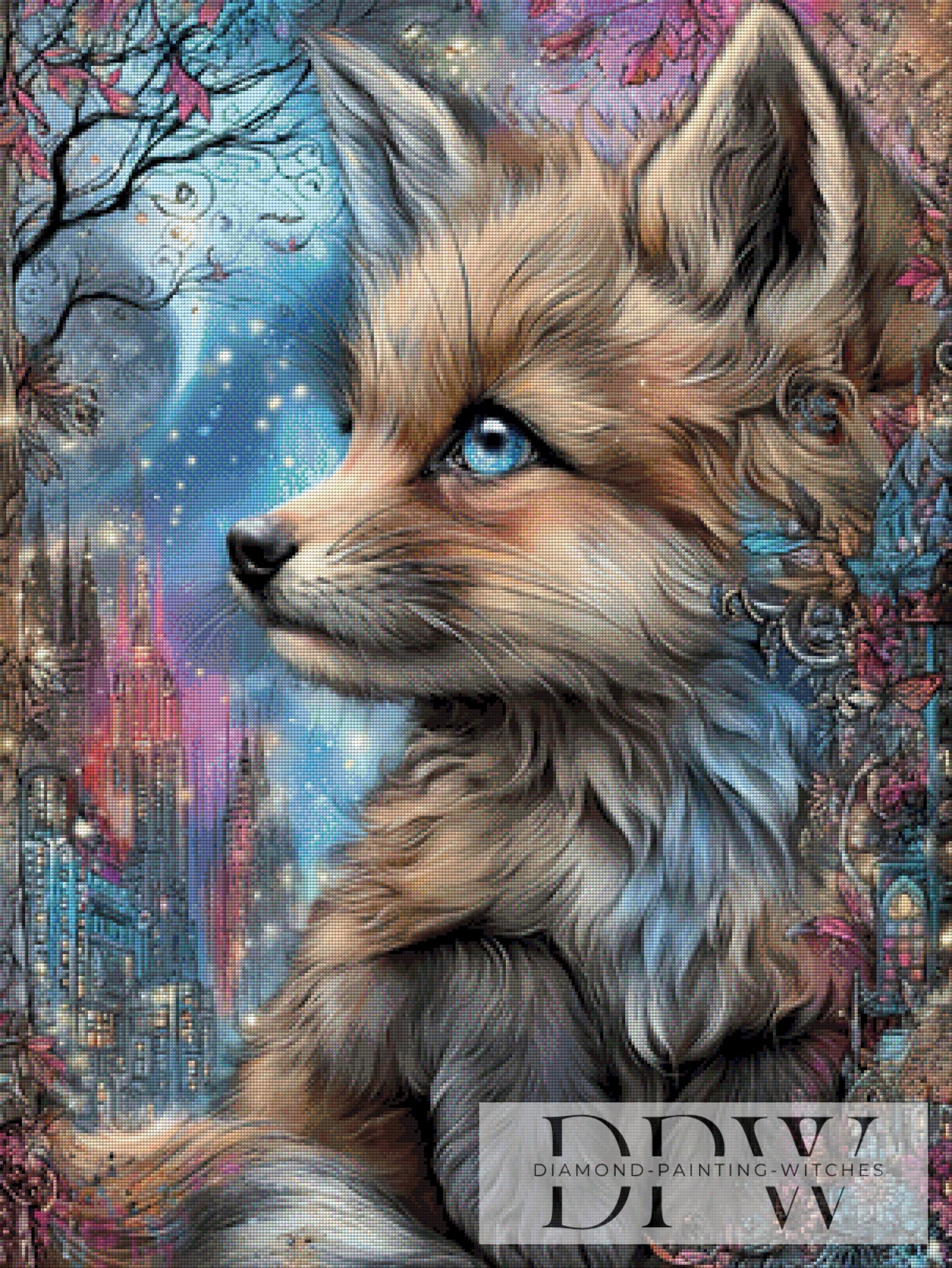 Stadtfuchs by Elly_A.I 75x100cm mit 210 Farben DPW-703