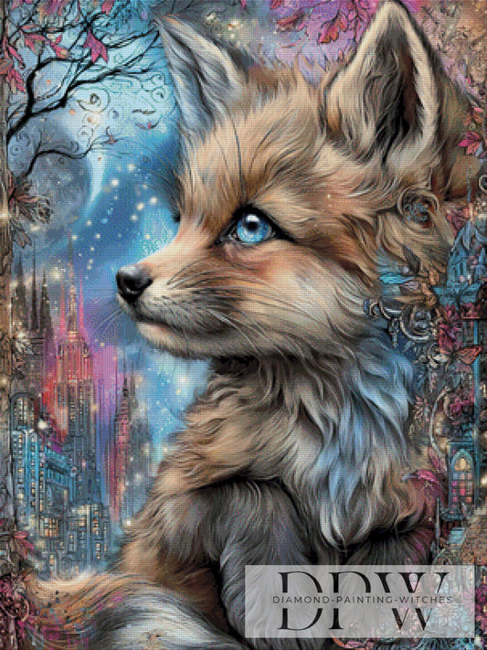 Stadtfuchs by Elly_A.I 75x100cm mit 210 Farben DPW-703