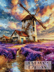 Windmühle im Lavendelfeld by Luna mit 300 Farben