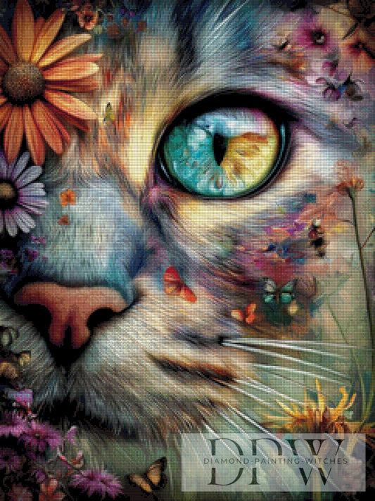 Kitty by CleoDora 60x80cm mit 270 Farben DPW-711