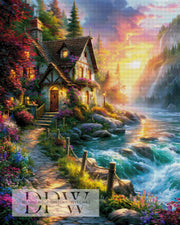 Haus am Fluss by Elly_A.I mit 390 Farben