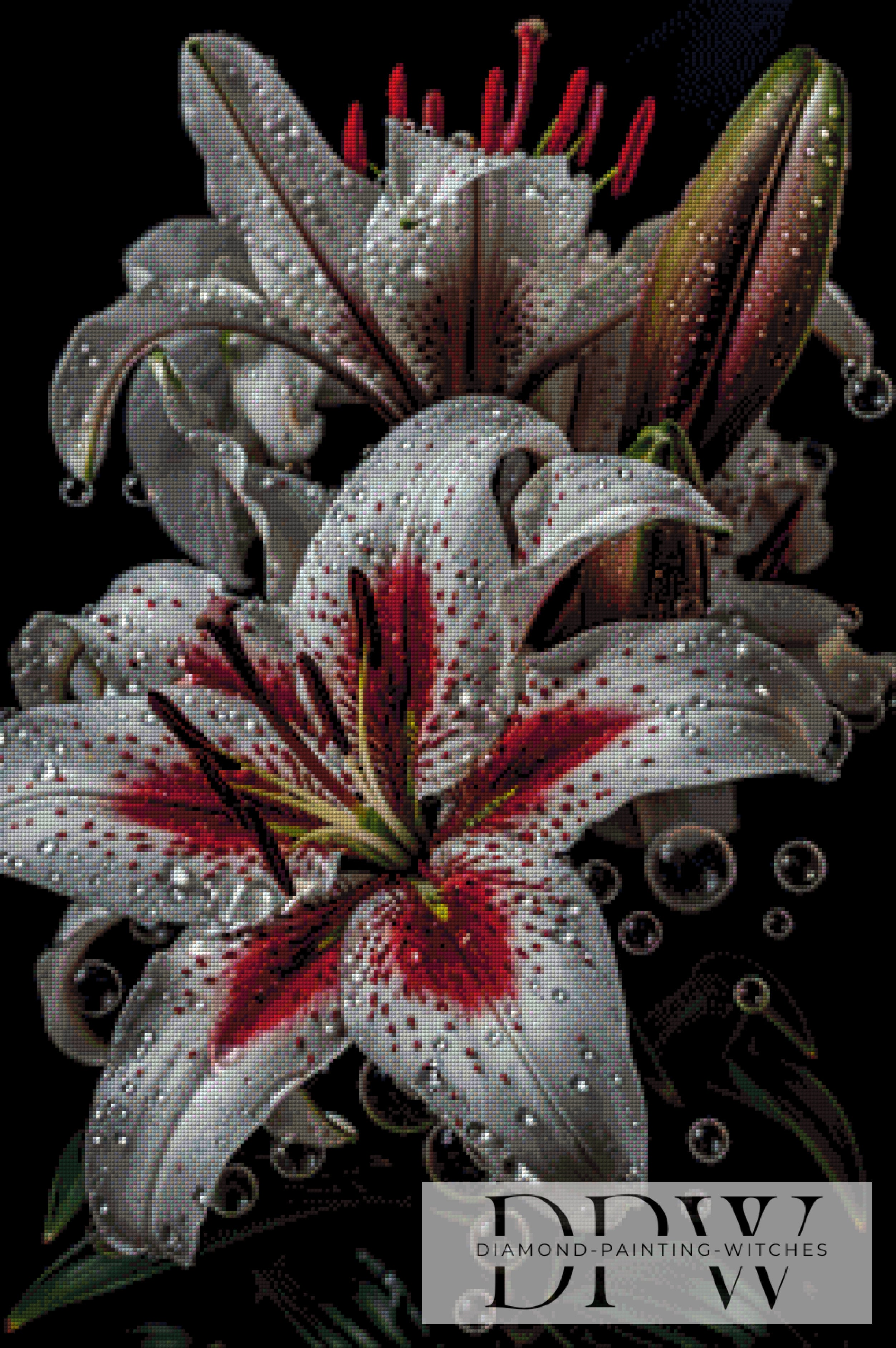 White lilies by theA.art mit 140 Farben