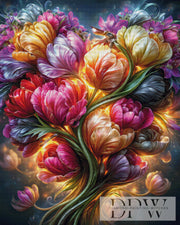 Flammenblüte der Nacht by Lisa Morgan mit 380 Farben
