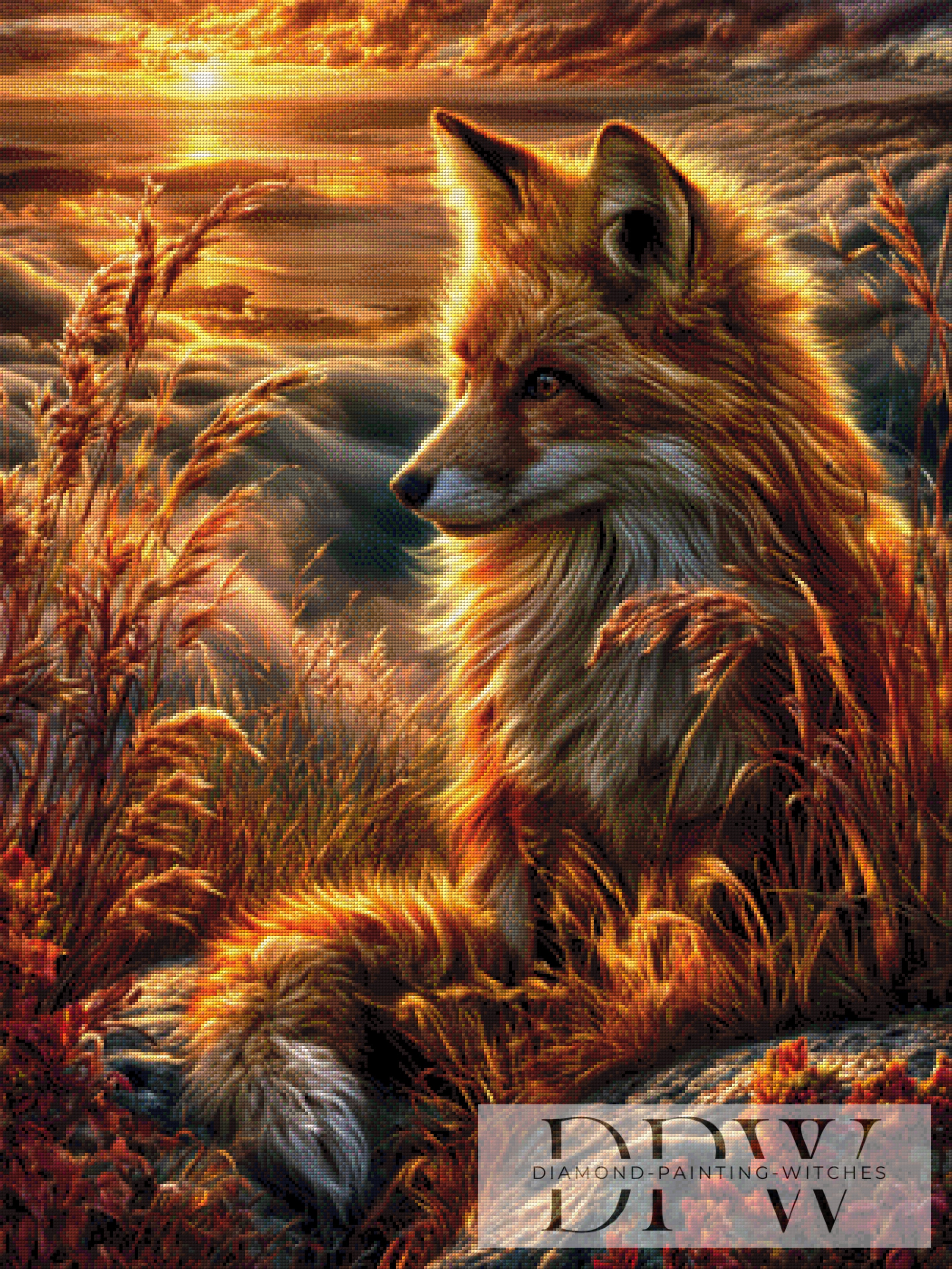 Fuchs im Abendrot by CreatiVart mit 180 Farben