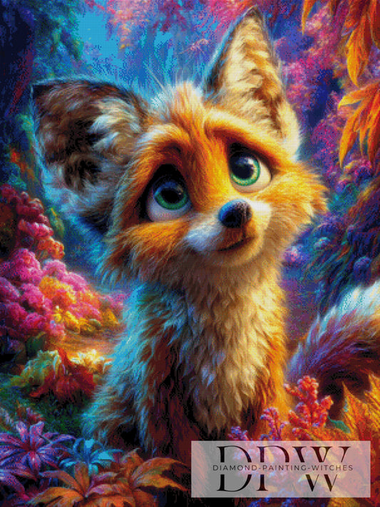 Plüschfuchs by CreatiVart 75x100cm mit 390 Farben DPW-725
