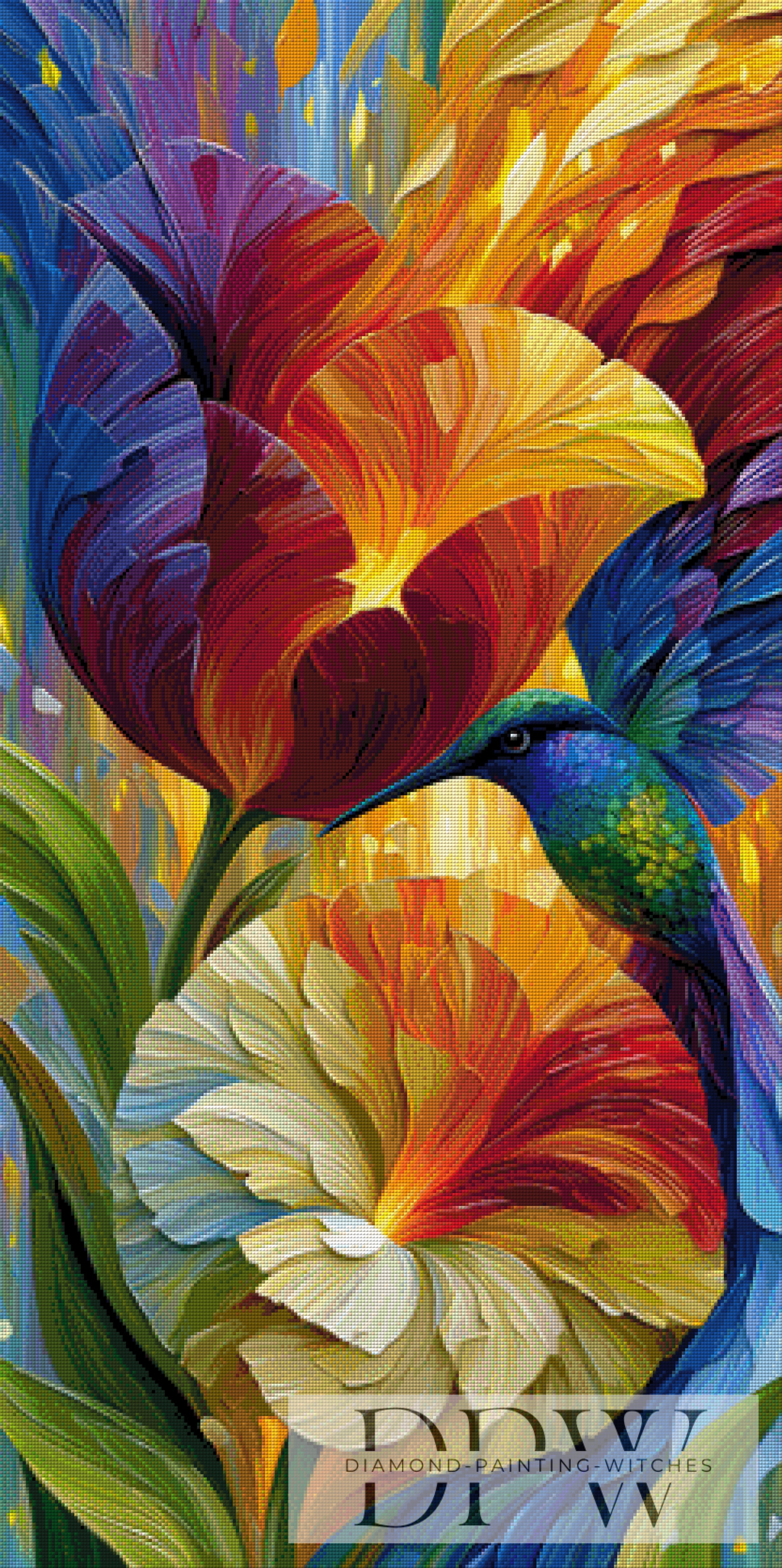 Abstract Hummingbird by Pixxel Pics mit 330 Farben