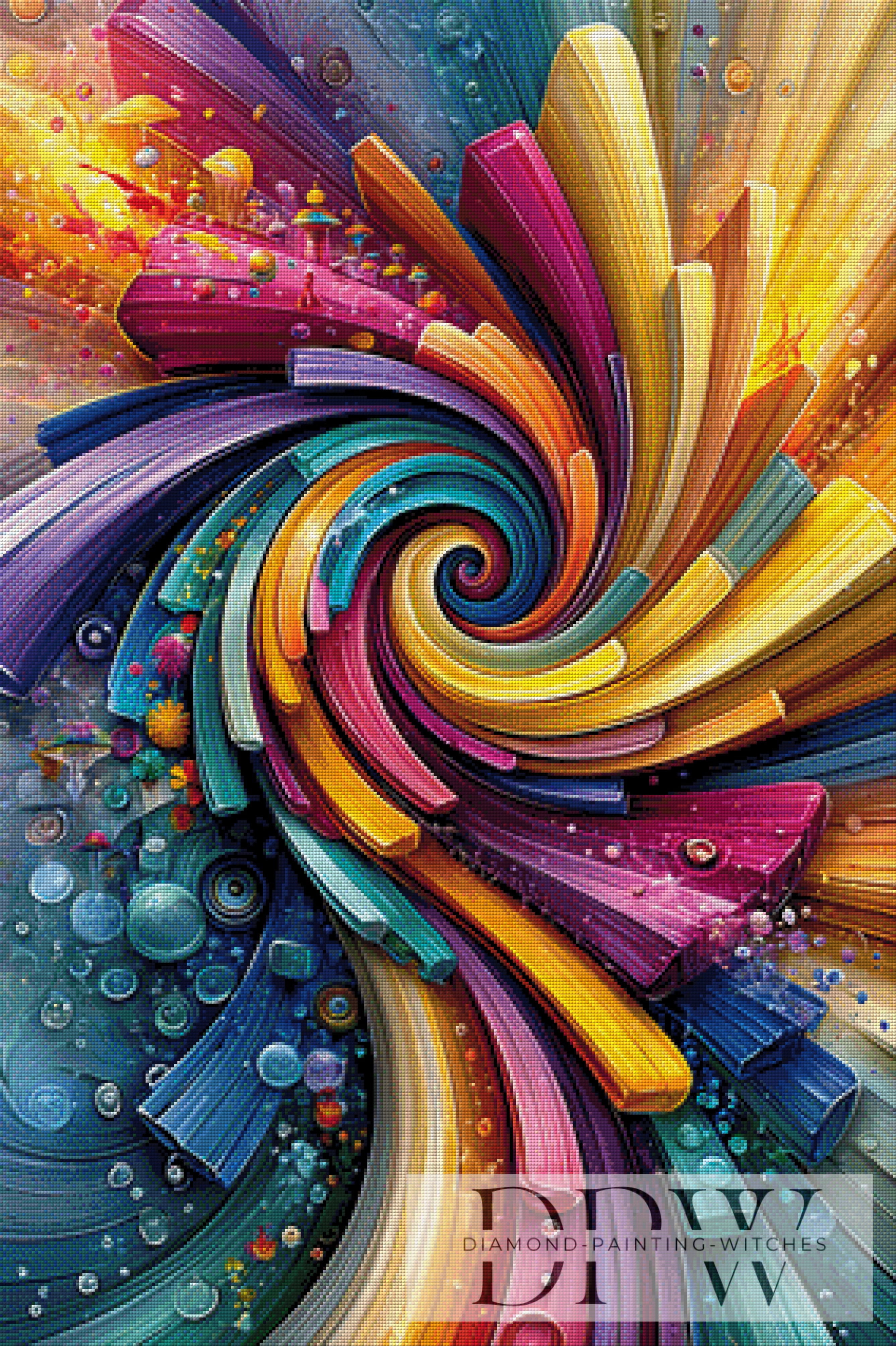 Abstract Tornado by Pixxel Pics mit 400 Farben
