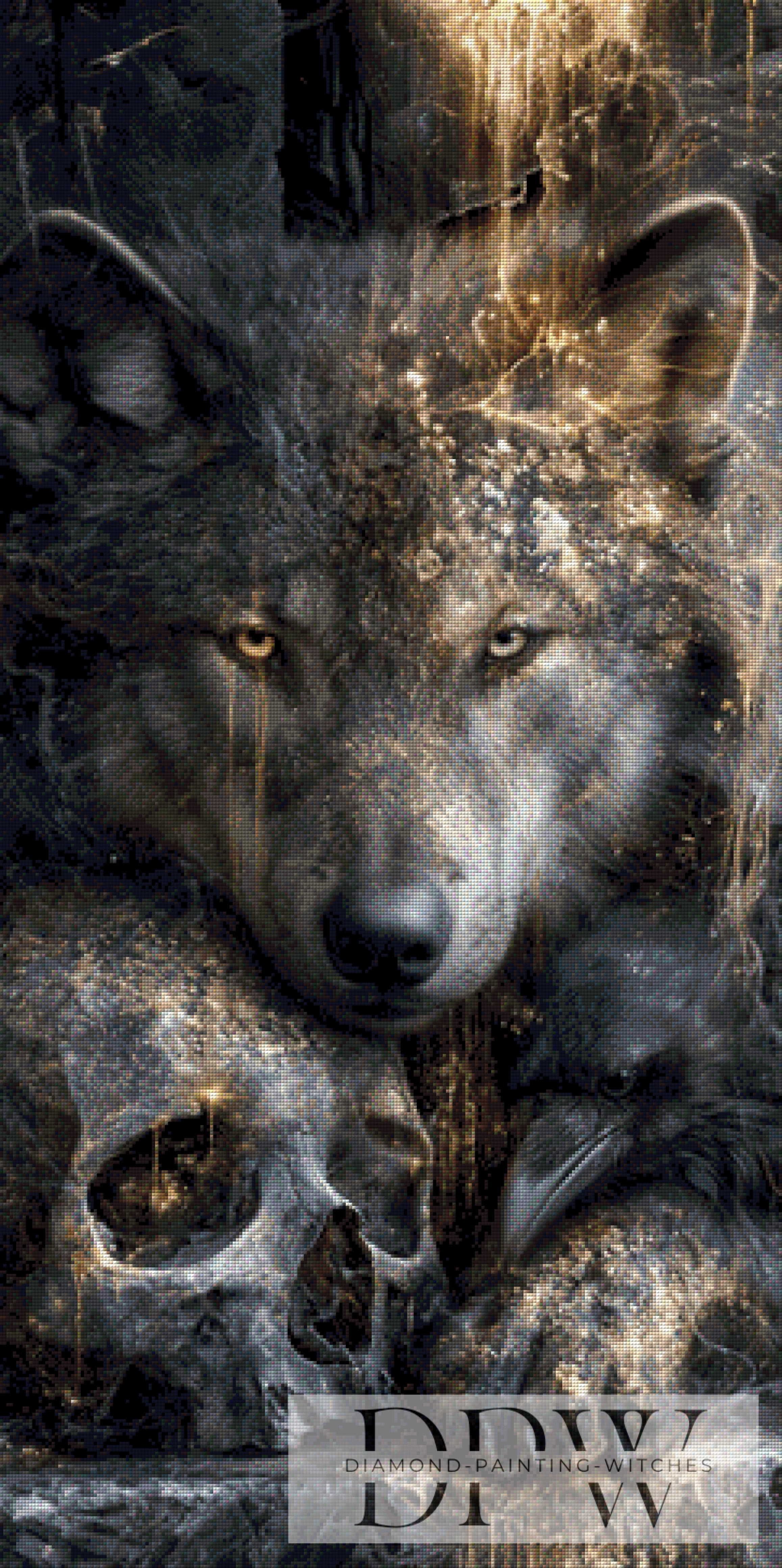 Schattenwolf by Elly_A.I  mit 115 Farben