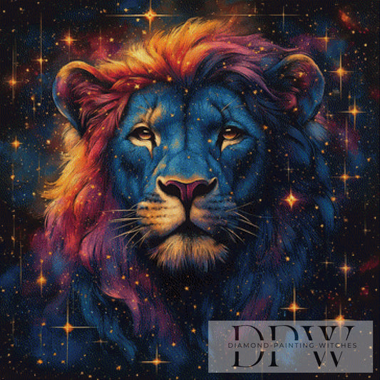 Löwe by Lexxa ,90x90cm mit 180 Farben DPW-735 **SOFORTKAUF** Eckige Steine