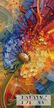 Abstract Dandelion by Pixxel Pics mit 350 Farben