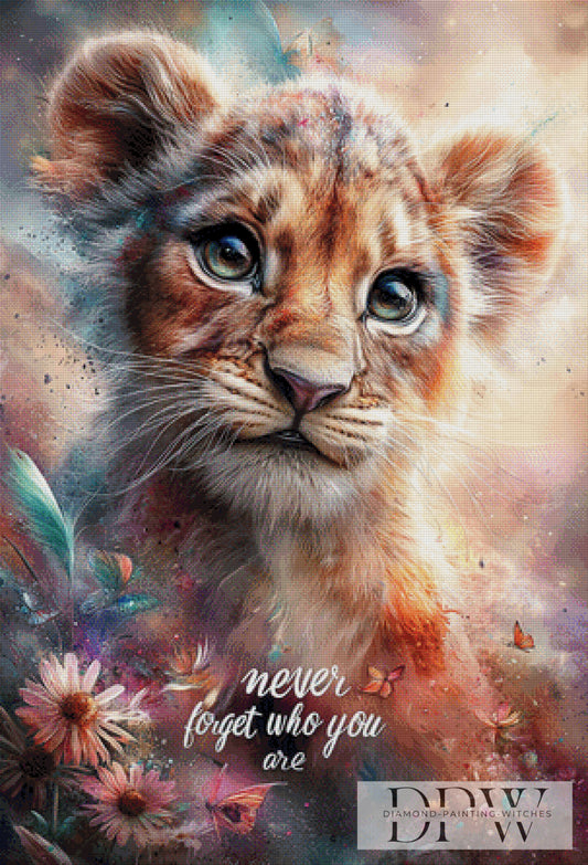 Never forget who you are by ellufija 75x110cm mit 240 Farben DPW-738