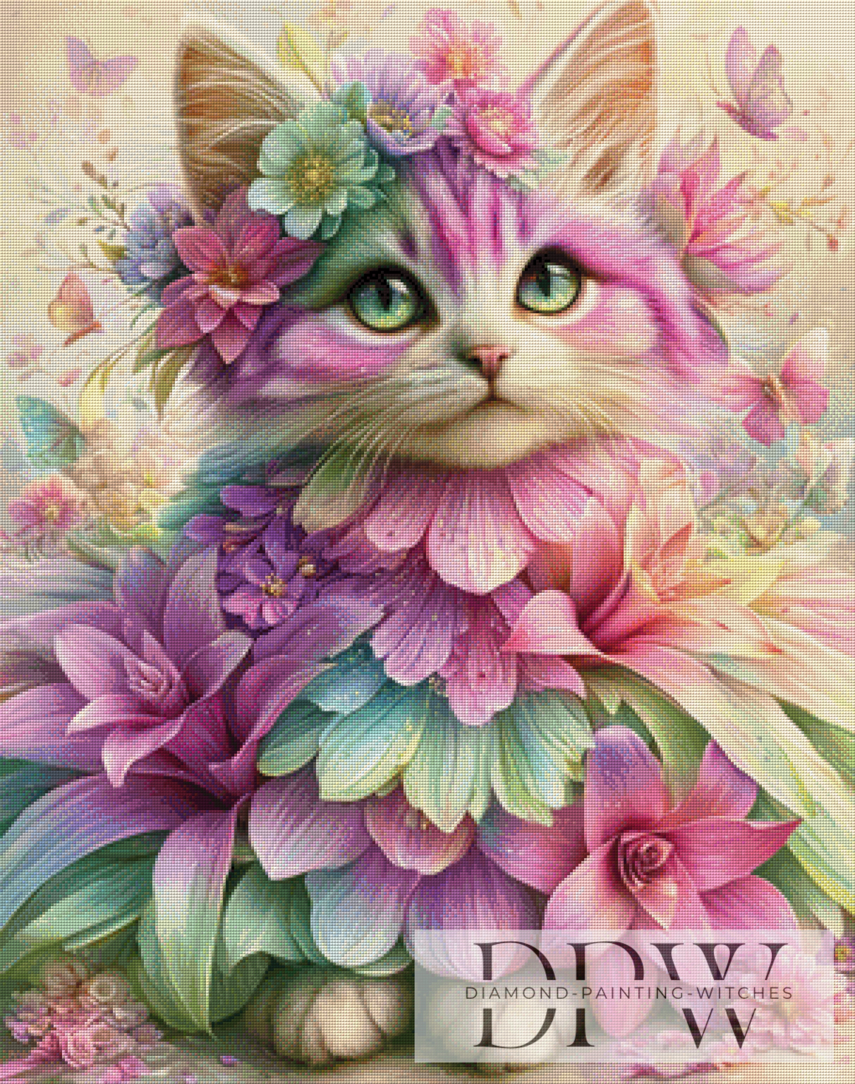 Blütenkleidkatze by Elly_A.I  mit 290 Farben