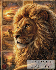 Briefmarken Löwe by Elly_A.I  mit 150/140 Farben