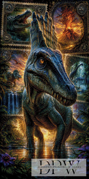 Briefmarken Dinosaurier I by Elly_A.I  mit 240 Farben